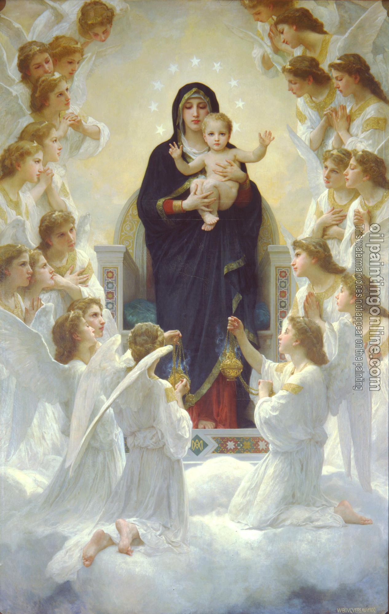 Bouguereau, William-Adolphe - The Virgin with Angels